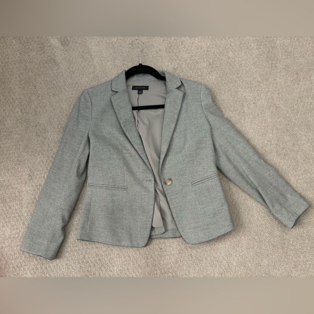 Ann Taylor gray blazer
